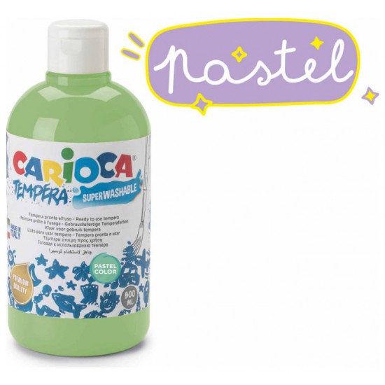 CARIOCA ΤΕΜΠΕΡΑ PASTEL ΠΡΑΣΙΝΟ 500ml CARIOCA ΤΕΜΠΕΡΑ PASTEL ΠΡΑΣΙΝΟ 500ml